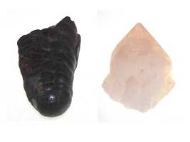 Hematite (5) and Candle Quartz (7)