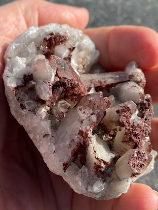 Hematoid Quartz Cluster from Cornish Crystals & Minerals