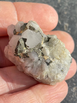 Quartz with Marcasite Pyrite from Cornish Crystals & Minerals