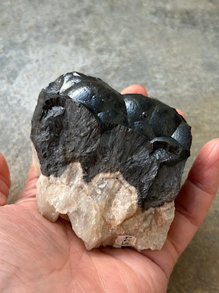 Goethite on Quartz from Cornish Crystals & Minerals