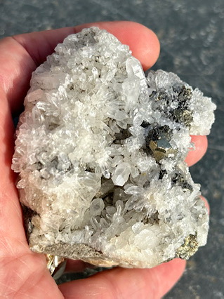 Pyrite & Quartz from Cornish Crystals & Minerals