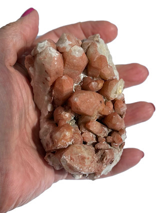 Tangerine Quartz Bed from Cornish Crystals & Minerals