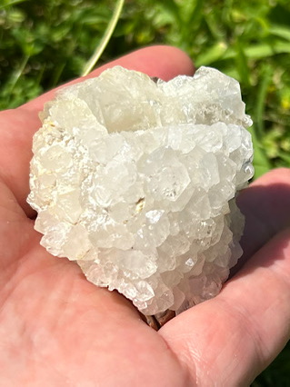 Cornish Quartz on Fluorite from Cornish Crystals & Minerals