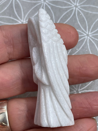 White Aragonite Crystal Angel from Crystal Angels