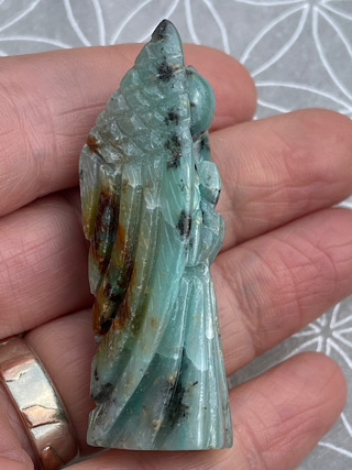 Gem Silica Chrysocolla Crystal Angel from Crystal Angels