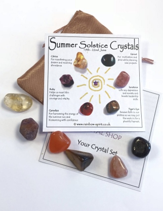 Litha Summer Solstice Crystal Set from Wheel of the Year