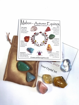 Autumn Equinox Mabon Crystal Set from Wheel of the Year