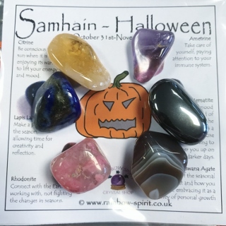 Halloween Samhain Crystal Set from Wheel of the Year
