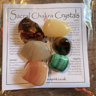 Sacral Chakra Crystal Set from Crystals for Chakras