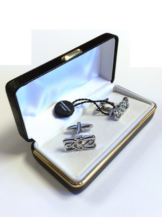 Rodium Celtic Cufflinks from Cufflinks