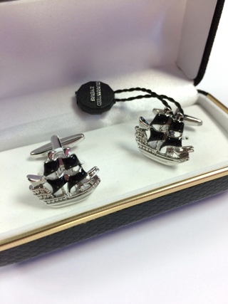 Pirate Ship Cufflinks *SOLD* from Cufflinks