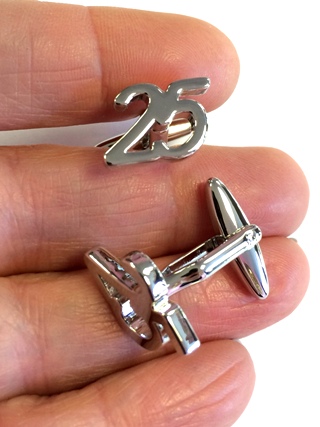 25 Celebration Cuff Links from Cufflinks