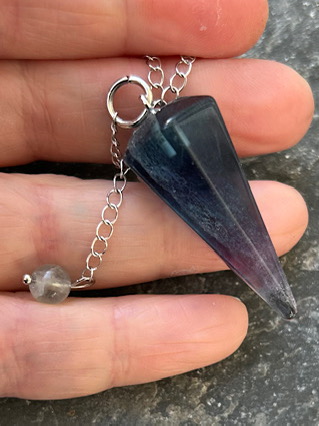 Rainbow Fluorite Pendulum from Pendulums