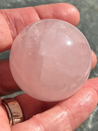 Rose Quartz Crystal Ball from Crystal Balls