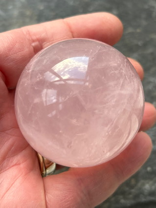 Rose Quartz Crystal Ball from Crystal Balls