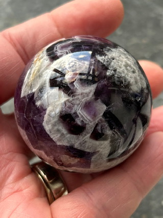 Chevron Amethyst Crystal Ball from Crystal Balls