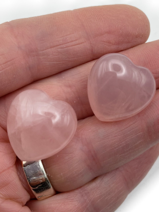 Rose Quartz Heart from Crystal Hearts