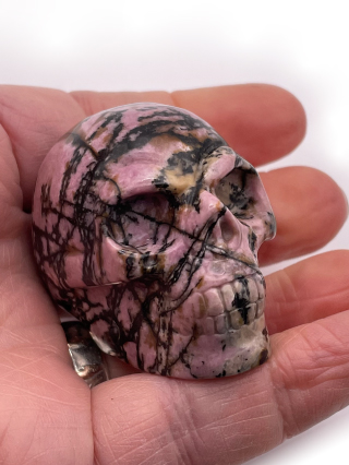 Rhodonite Skull from Crystal Skulls