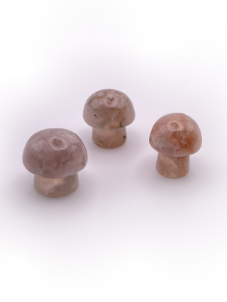 Flower Agate Mushrooms from Crystal Carvings