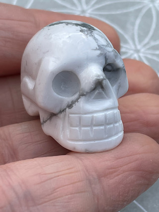 Howlite Crystal Skull from Crystal Skulls