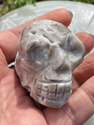 Druzy Quartz Crystal Skull from Crystal Skulls