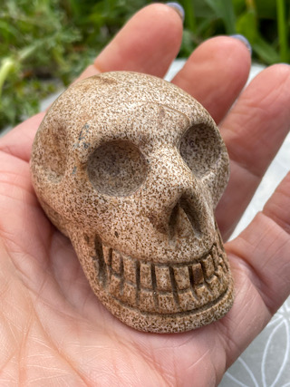 Yellow Calcite Crystal Skull from Crystal Skulls