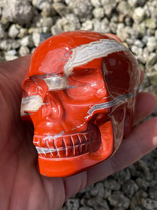 Striped Jasper Crystal Skull from Crystal Skulls