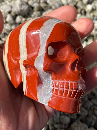 Striped Jasper Crystal Skull from Crystal Skulls