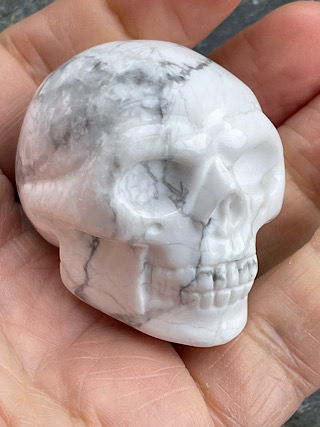 Howlite Crystal Skull from Crystal Skulls