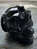 Obsidian Skull with Snakes