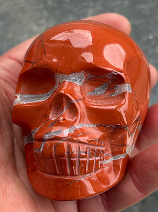 Red Japser Crystal Skull from Crystal Skulls