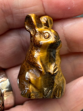 Tigers Eye Rabbit from Crystal Carvings