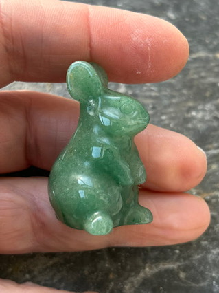 Aventurine Rabbit from Crystal Carvings