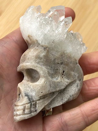 Quartz Cluster Skull from Crystal Skulls