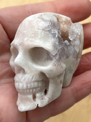 Flower Amethyst Skull from Crystal Skulls