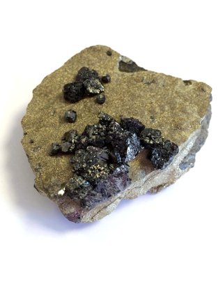 Sphalerite on Pyrite from Crystals from the UK & Ireland