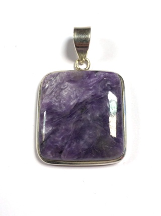 Charoite Pendant from Silver Gemstone Pendants