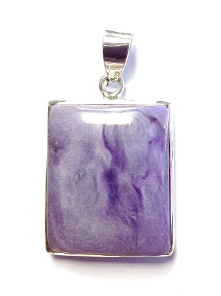 Charoite Pendant from Silver Gemstone Pendants