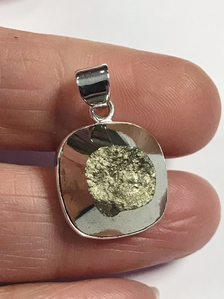 Pyrite Pendant from Silver Gemstone Pendants