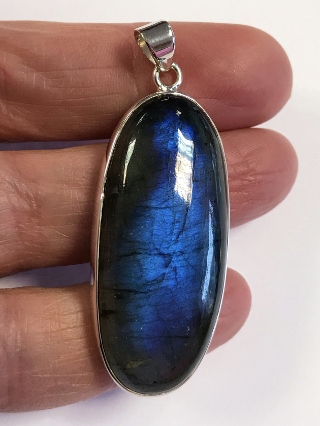 Labradorite Pendant from Silver Gemstone Pendants