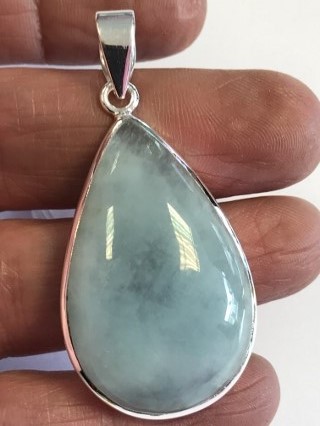 Aquamarine Pendant from Silver Gemstone Pendants