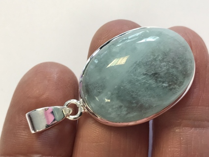 Aquamarine Pendant from Silver Gemstone Pendants