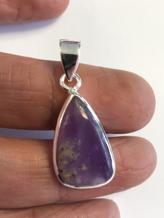 Sugilite Pendant from Silver Gemstone Pendants