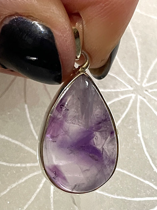 Amethyst Pendant from Silver Gemstone Pendants