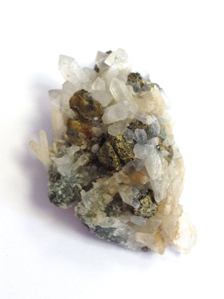 Chalcopyrite on Quartz from Cornish Crystals & Minerals
