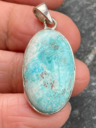 Cornish Turquoise Pendant from Cornish Crystals & Minerals
