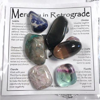 Mercury in Retrograde Crystal Set from Moons & Planets