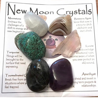 New Moon Crystal Set from Moons & Planets