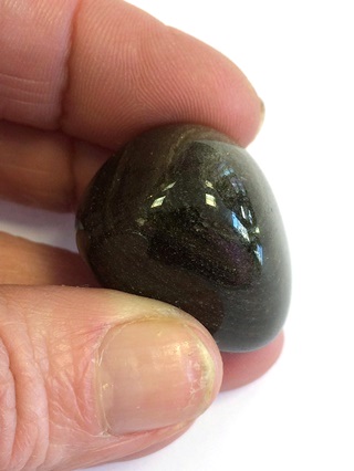 Gold Sheen Obsidian from Tumbled Stones
