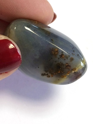 Blue Chalcedony Tumblestone from Tumbled Stones